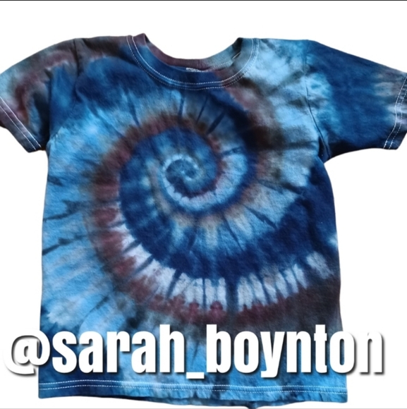 Kids Small 6-7 Tie Dye Tee Ice Dyed - Picture 1 of 2